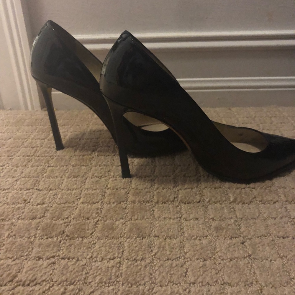 Black pointed toe Jimmy Choo pumps